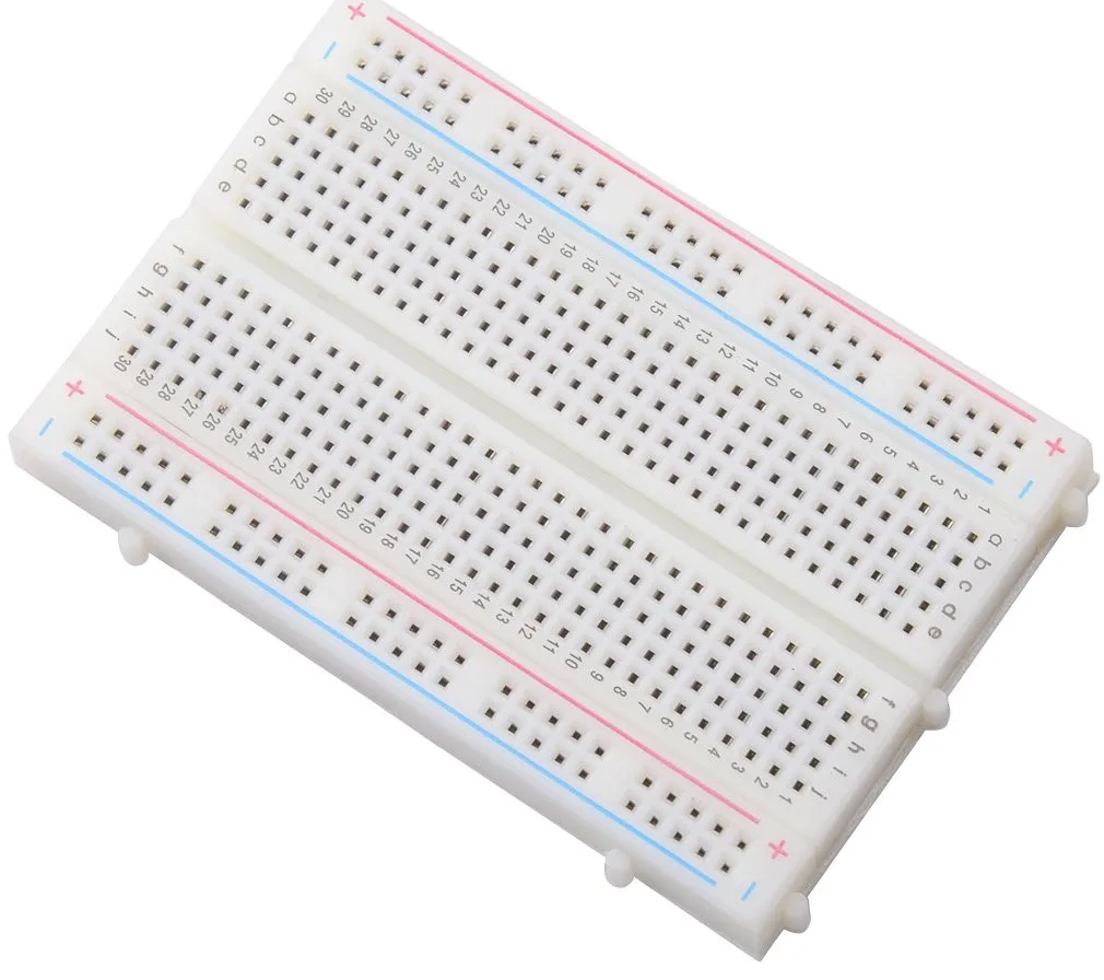 Image of a breadboard - alternatives to soldering