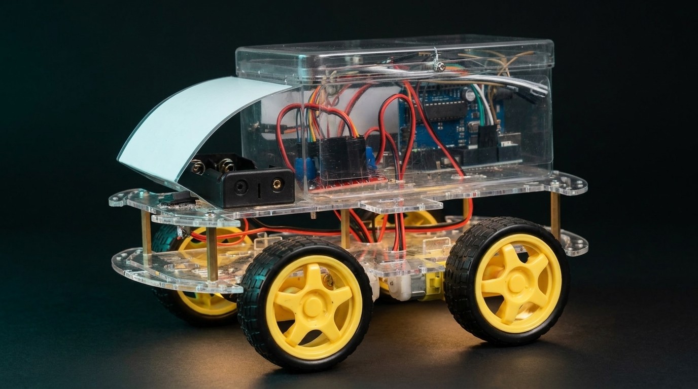 The finished car, built from the parts listed in the book