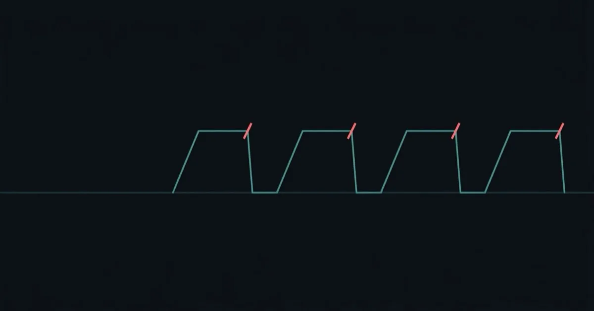 A steady connection that collapses and restarts, over and over