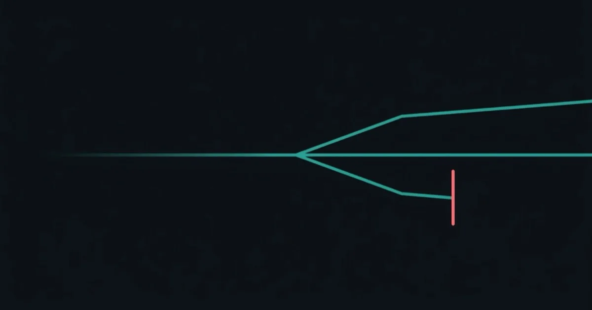 Choosing between HC-05, HC-06 and HM-10 — three teal paths from a single point, one of them ending at a coral barrier