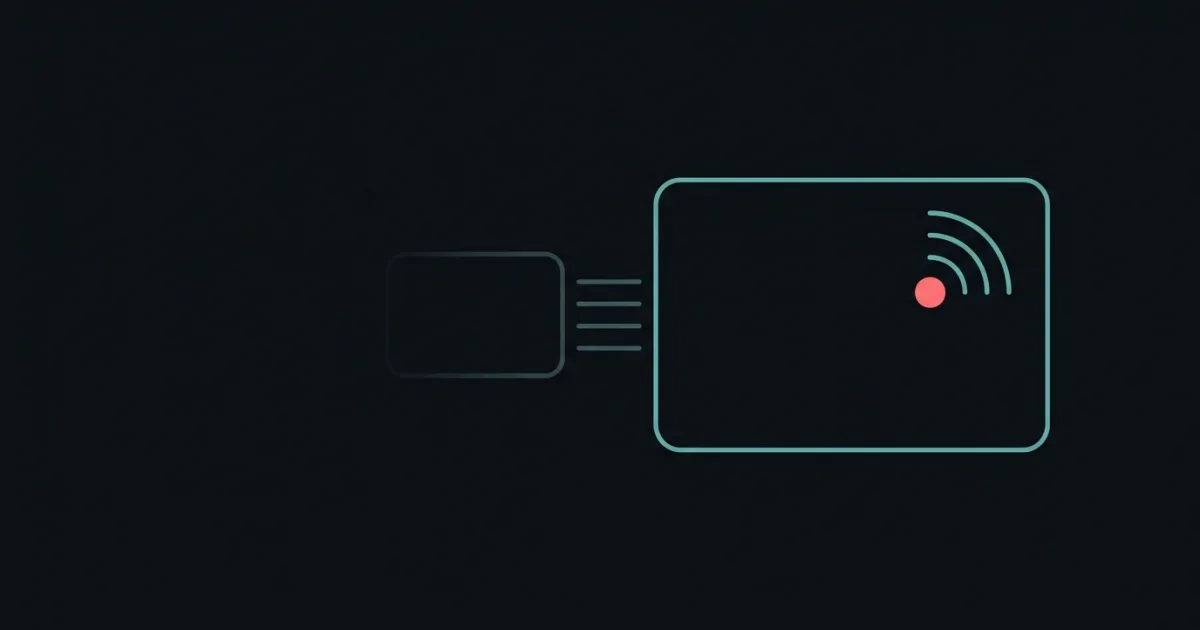 An ESP32 instead of an HC-05 — a teal board outline with the radio drawn inside it, beside a faded module joined by four wires