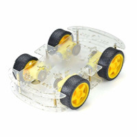 Car Chassis with Wheels and Motors