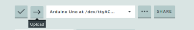 Arduino Editor Upload Button