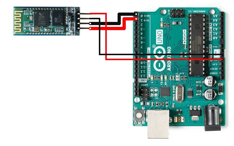 Arduino Uno R3 Interfacing with Bluetooth Module HC-06