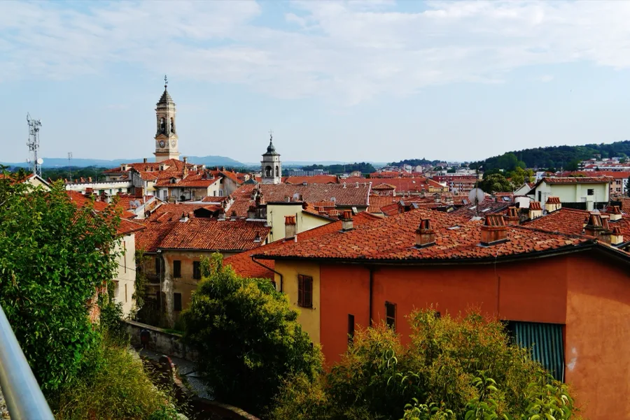 Ivrea town panorama
