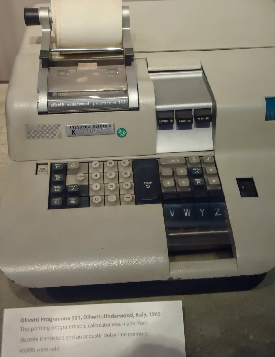 Olivetti Programma 101 at the Computer History Museum