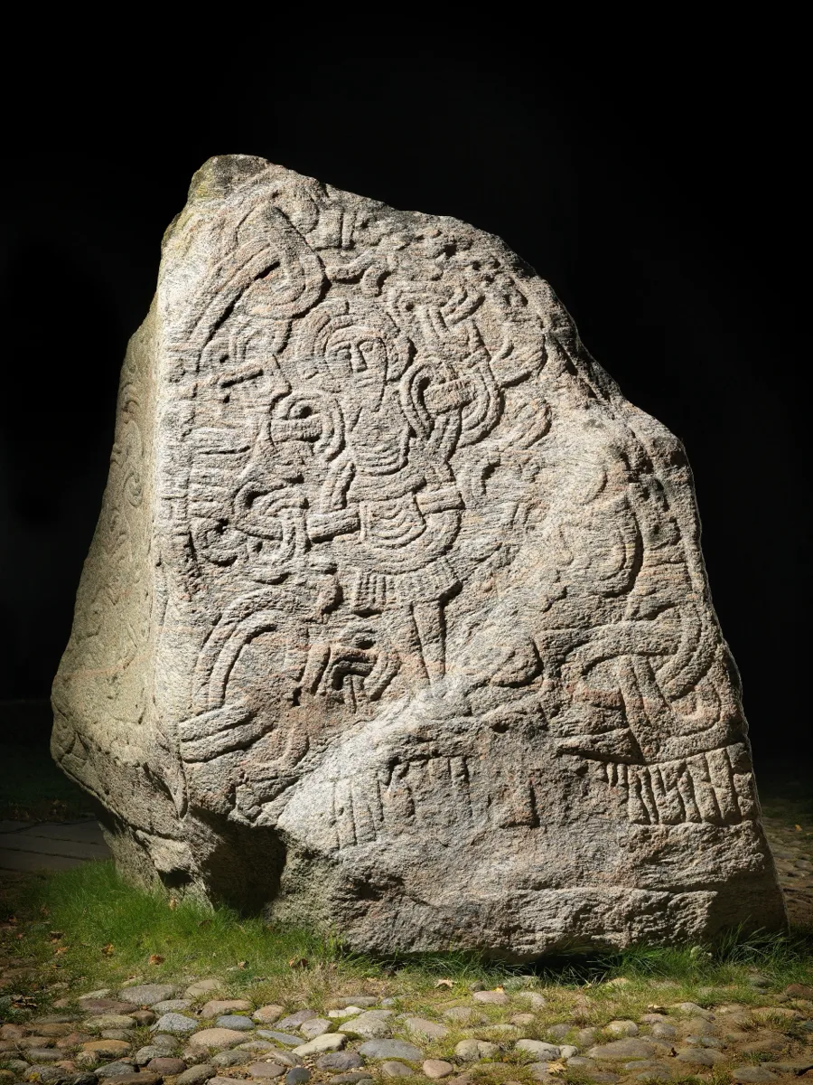 Large Jelling stone, National Museum of Denmark photo