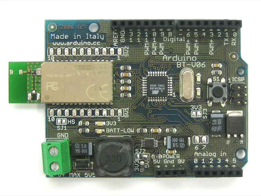 Arduino BT (official Bluetooth board, Bluegiga WT11)